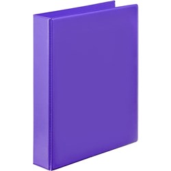 Marbig Clearview Insert Binder A4 2D Ring 25mm Purple