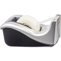 Scotch C60-ST Tape Dispenser Desktop Small 30mm Core No Tape Black & Silver