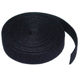 8WARE HOOK AND LOOP CABLE FASTENER 25M X 12MM BLACK