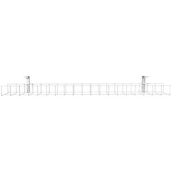 RAPIDLINE SINGLE TIER CABLE BASKET ONLY 1550MM WHITE