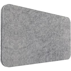 RAPIDLINE DESK MOUNTED ECO PANEL SCREEN 740W X 27D X 400MMH MARBLE GREY