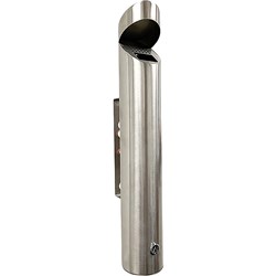 Compass Cylindrical Wall-Mounted Ashtray 1.25 Litres Stainless Steel