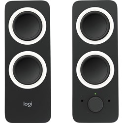 LOGITECH Z200 STUDIO MULTIMEDIA SPEAKERS BLACK
