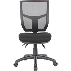 YS DESIGN HALO TASK CHAIR HIGH BACK MESH BACK BLACK
