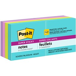 Post-it 622-8SSMIA Super Sticky Notes 51 x 51mm Supernova Neons Pack of 8