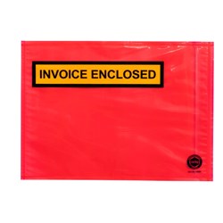 Marbig Professional Invoice Enclosed Envelope 230mm x 165mm Red Box Of 500