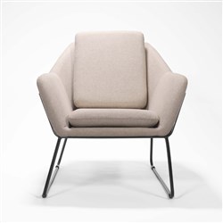 Rapidline Cardinal Lounge Chair 1 Seater 755W x 800D x 870mmH Stone Fabric