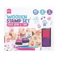Educational Colours Wooden Stamp Set Once Upon A Time