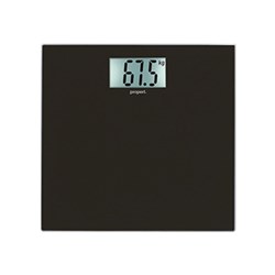 Propert Reflections Glass Digital Bathroom Scale Black
