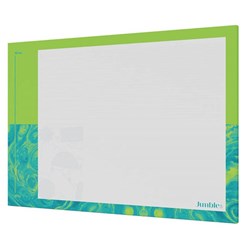 Jumble & Co Wise And Wild Jotter Pad A3 Ruled Split Green