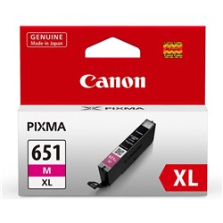 Canon Pixma CLI651XL Ink Cartridge High Yield Magenta