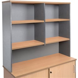 RAPIDLINE RAPID WORKER OVERHEAD HUTCH 1200W X 315D X 1070MMH BEECH AND IRONSTONE