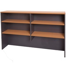 RAPIDLINE RAPID WORKER OVERHEAD HUTCH 1500W X 315D X 1070MMH BEECH AND IRONSTONE