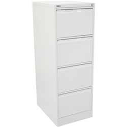 RAPIDLINE GO VERTICAL FILING CABINET 4 DRAWER 460W X 620D X 1321MMH WHITE