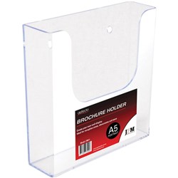 Deflecto Brochure Holder A5 Single Tier Wall Mount