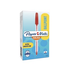 Paper Mate Inkjoy 100T Ballpoint Pen 1.0mm Red Box of 50