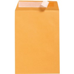 CUMBERLAND PLAIN ENVELOPE POCKET 255 X 380MM STRIP SEAL GOLD BOX OF 250
