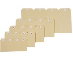 ESSELTE SHIPPING TAGS NO. 5 60 X 120MM BUFF BOX OF 1000