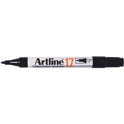 ARTLINE 17 PERMANENT INDUSTRIAL MARKER BULLET 1.5MM BLACK