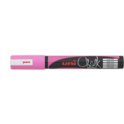 UNI LIQUID CHALK MARKER 2.5MM BULLET TIP FLUORO PINK