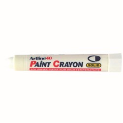 ARTLINE 40 PERMANENT PAINT CRAYON BULLET WHITE