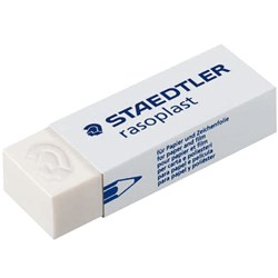 STAEDTLER RASOPLAST ERASER 65X23X13MM LARGE FOR PENCIL