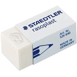 STAEDTLER RASOPLAST ERASER 33X16X13MM SMALL FOR PENCIL