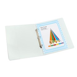 MARBIG CLEARVIEW INSERT BINDER A3 4D RING 50MM WHITE