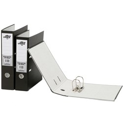OFFICE CHOICE LEVER ARCH BINDER A4 75MM BOARD PAPER SPINE BLACK