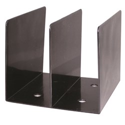 ESSELTE SWS BOOK RACK 2 COMPARTMENT BLACK