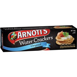 Arnott's Water Crackers Original Biscuits 125gm