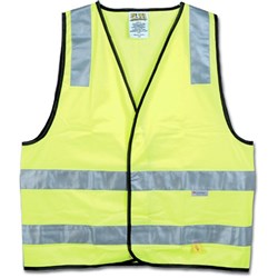 Maxisafe Hi-Vis Day Night Safety Vest Medium Yellow