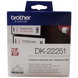 Brother DK-22251 Continuous Paper Tape 62mm x 15.24m White