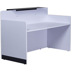 RAPIDLINE RC1809 RECEPTION COUNTER 1800W X 800D X 1170MMH BLACK AND WHITE