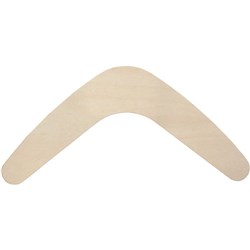 ZART WOODEN BOOMERANGS 6 X 30CM PACK OF 10